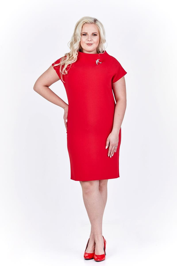 Sukienka FSU775 MALINOWY