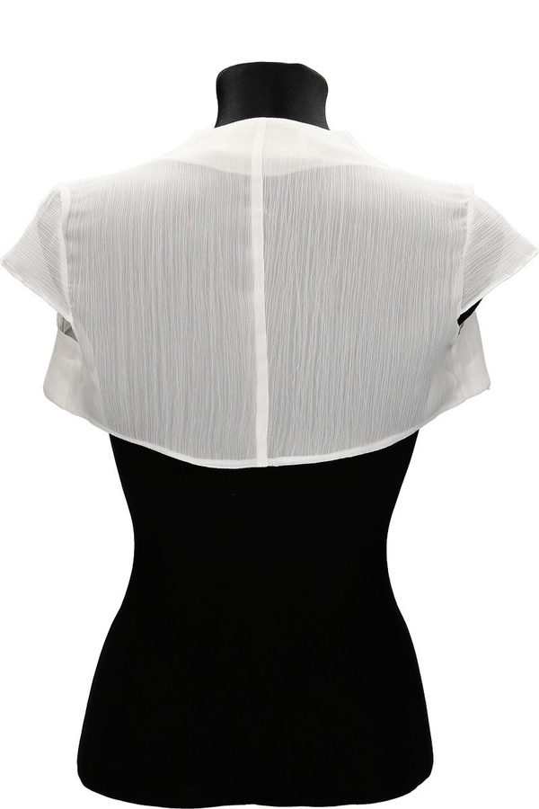 Bolerko FBL172  BIAŁY szyfon