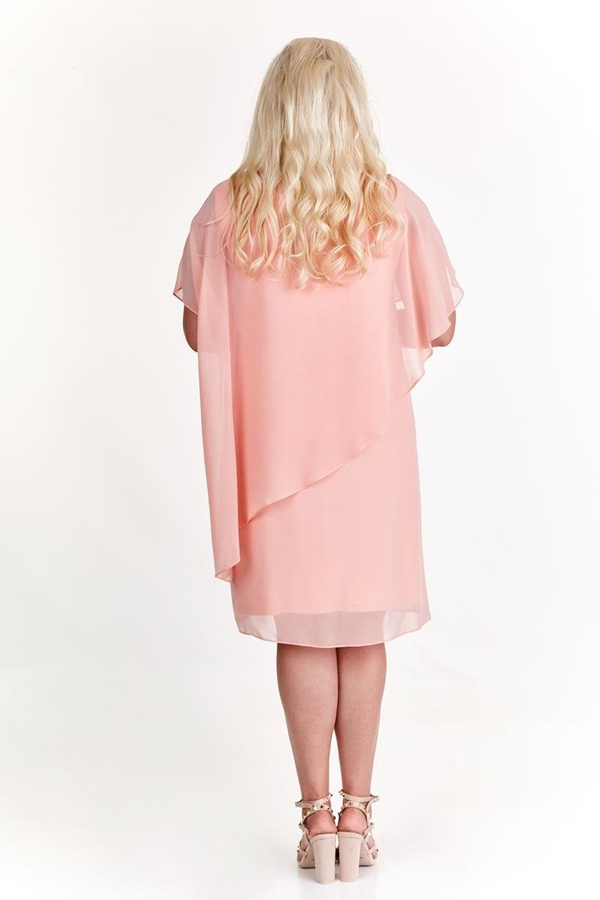 Sukienka FSU1121 ŁOSOSIOWY JASNY