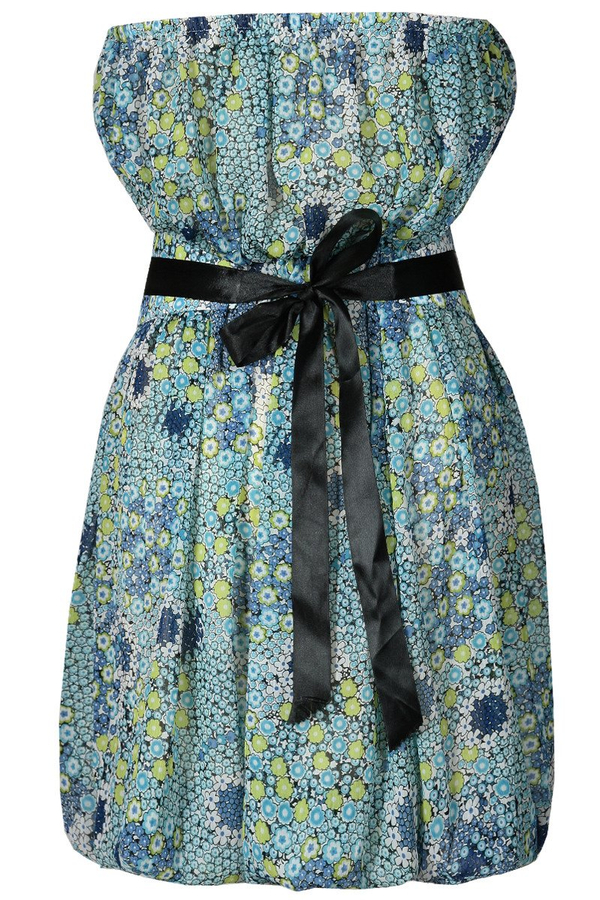 Sukienka FSU151 TURKUSOWY