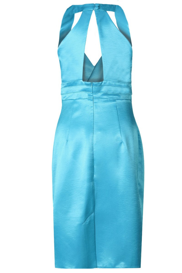 Sukienka FSU925 TURKUSOWY CIEMNY