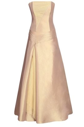 Sukienka FSU084 ZŁOTY ŚREDNI