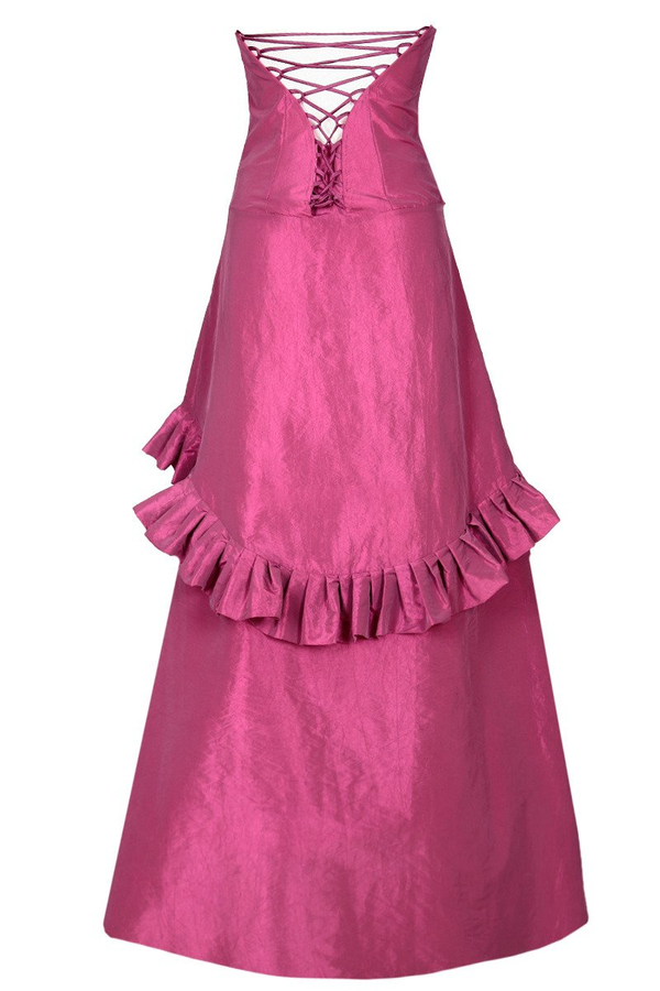 Sukienka FSU136 AMARANTOWY ŚREDNI