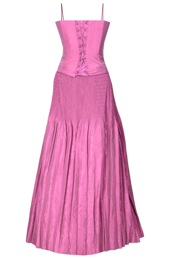 Sukienka FSU139 AMARANTOWY ŚREDNI