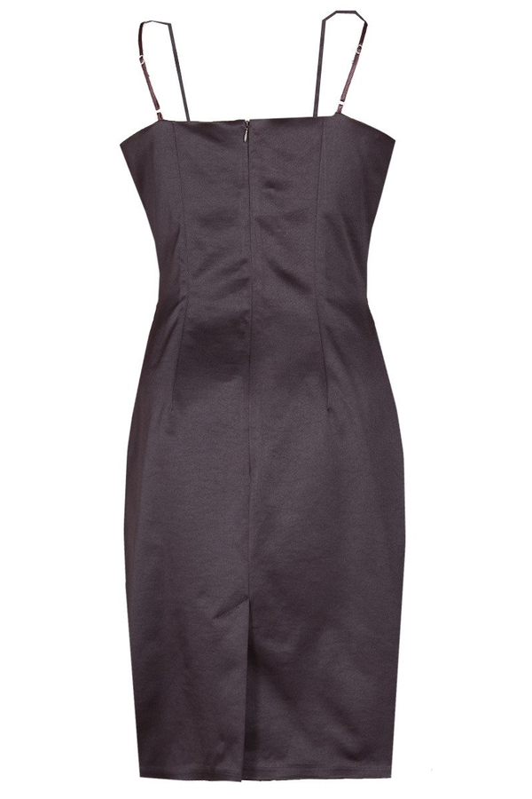 Sukienka FSU201 ŚLIWKOWY CIEMNY