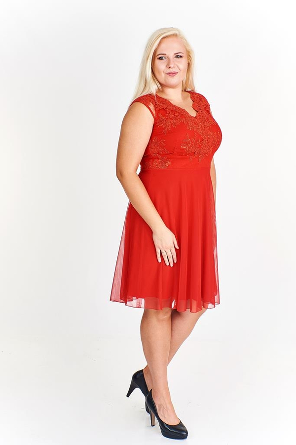 Sukienka FSU935 CZERWONY