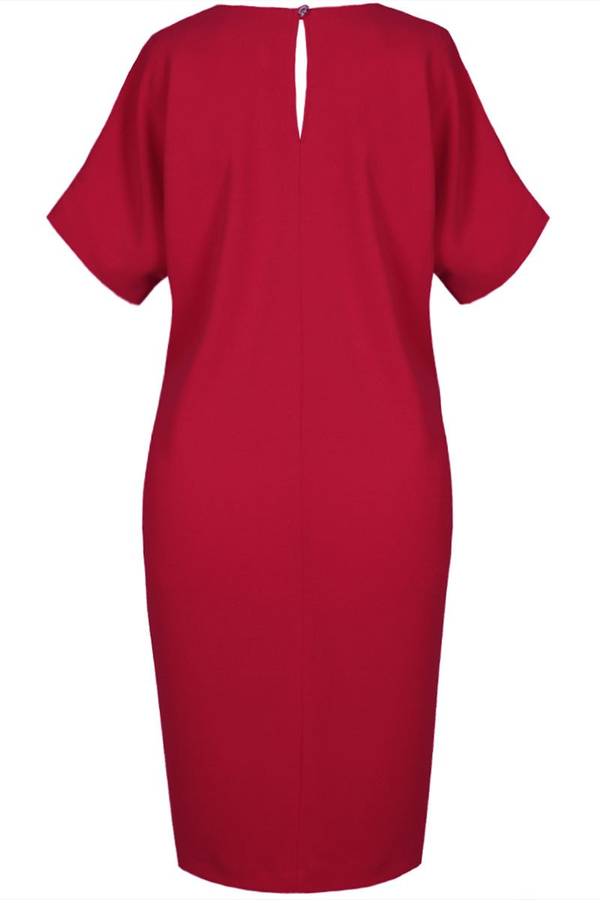 Sukienka FSU1116 MALINOWY