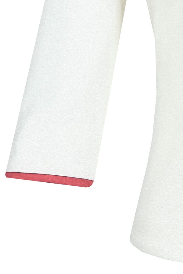 Żakiet FZA664 EKRI + KORALOWY