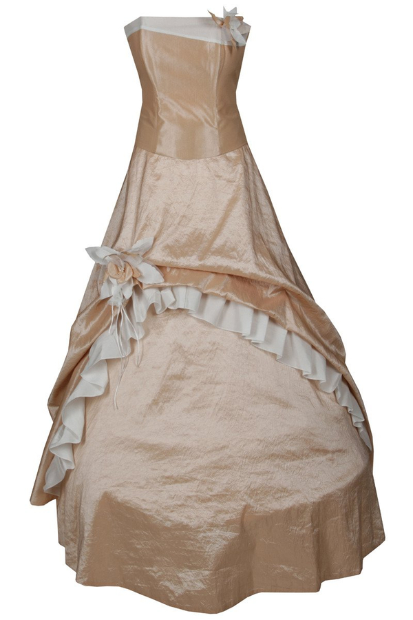 Sukienka FSU074 ŁOSOSIOWY JASNY BIAŁY