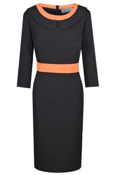 Dress FSU285 BLACK ORANGE