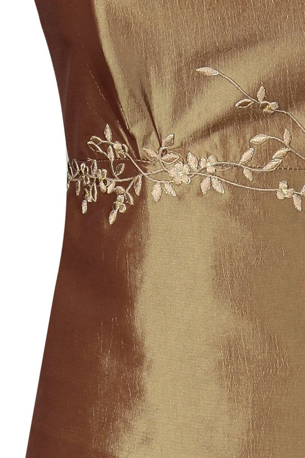 Sukienka FSU072 ZŁOTY CIEMNY