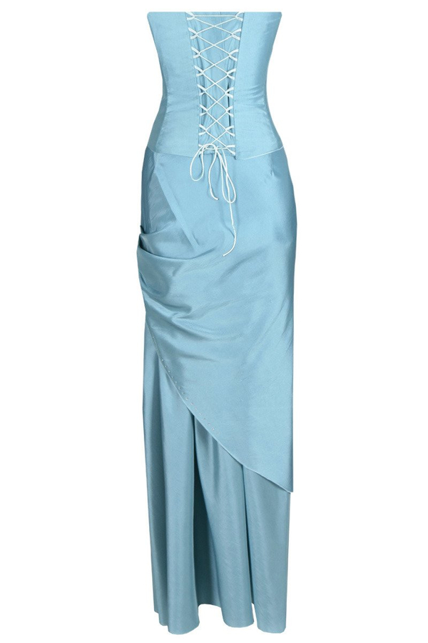 Sukienka FSU063 BŁĘKITNY CIEMNY