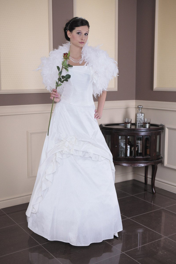 Sukienka FSU074 BIAŁY BIAŁY