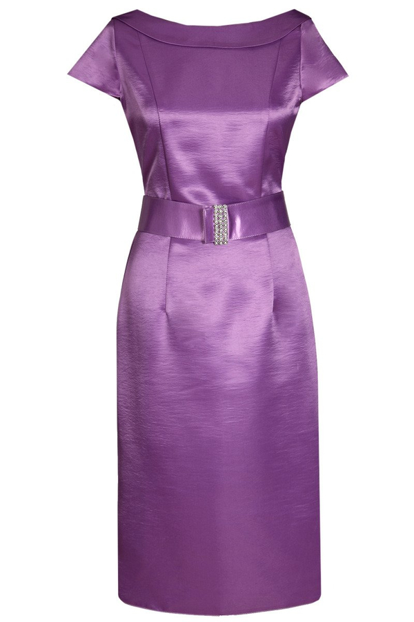 Sukienka FSU199 ŚLIWKOWY JASNY