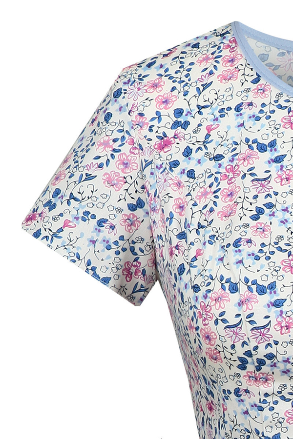 Sukienka FSU671 RÓŻOWY + BŁĘKIT