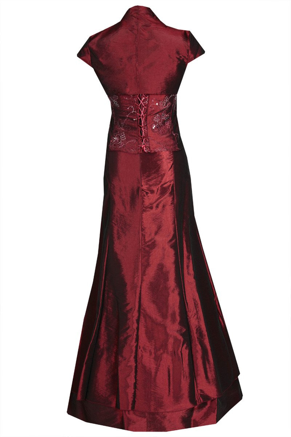 Sukienka FSU058 BORDOWY