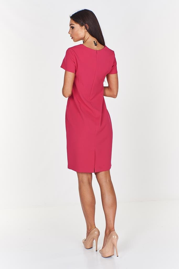 Sukienka FSU875 AMARANTOWY ŚREDNI