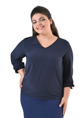 Bluzka FBZ1059 GRANATOWY gładki