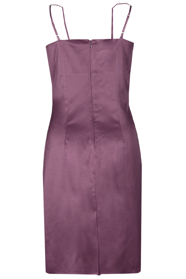 Sukienka FSU201 AMARANTOWY CIEMNY