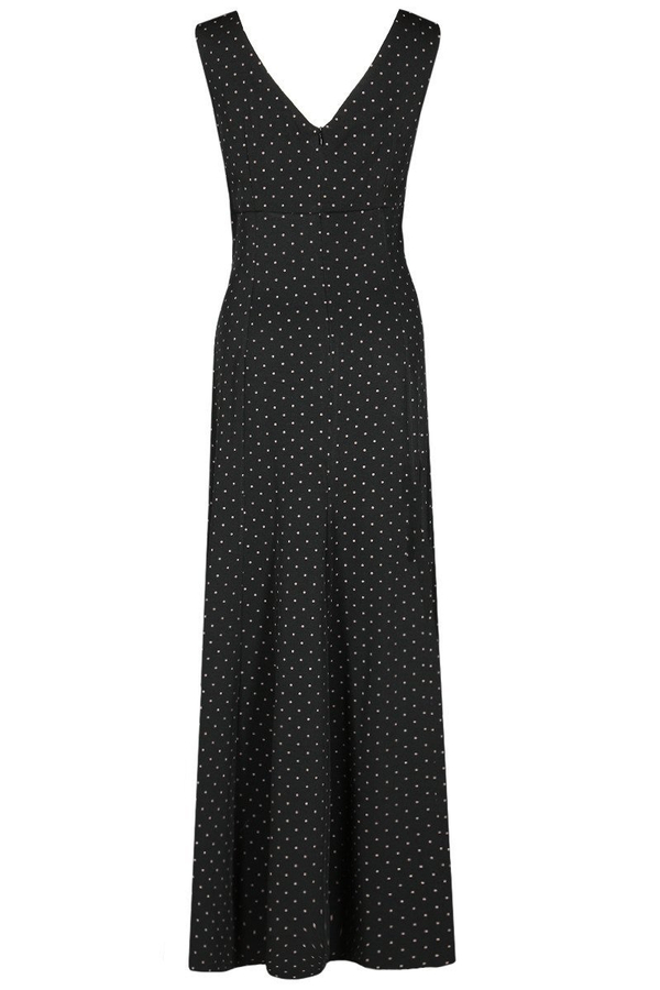 Sukienka FSU1023 CZARNY RÓŻOWY JASNY