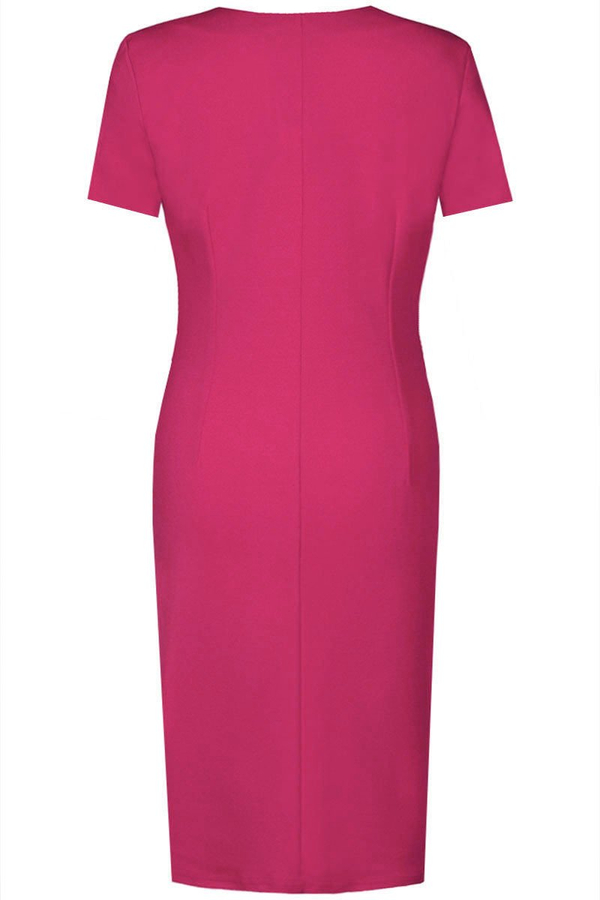 Sukienka FSU869  AMARANTOWY ŚREDNI