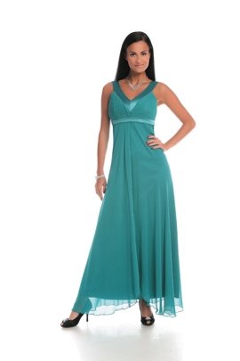 Sukienka FSU166 TURKUSOWY CIEMNY