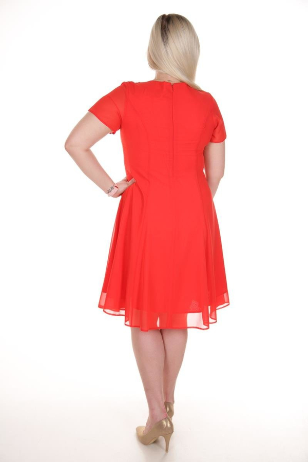 Sukienka FSU1047 CZERWONY