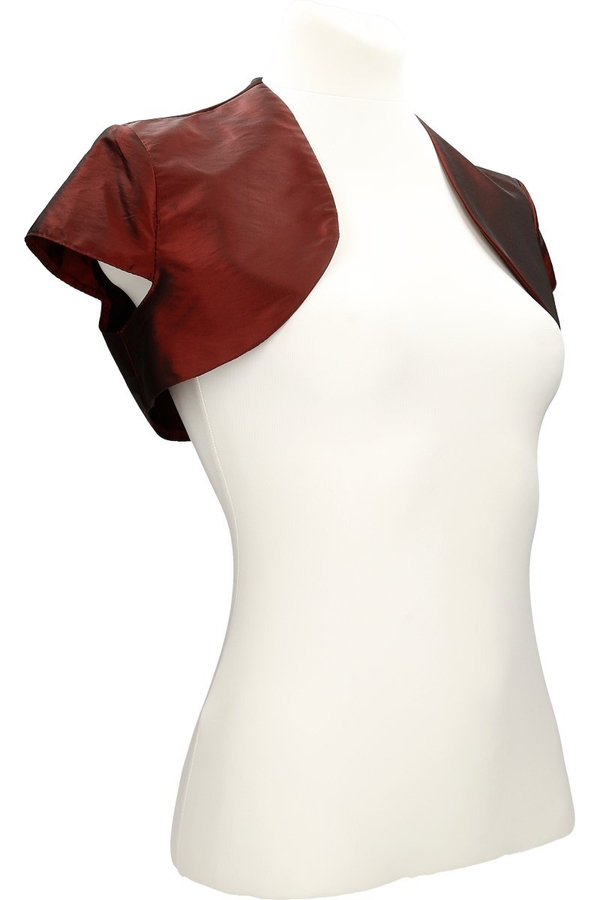 Bolerko FBL172 BORDOWY tafta