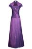 Sukienka FSU140 PURPUROWY