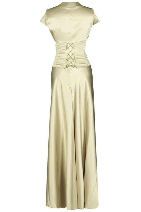 Sukienka FSU088 SELEDYNOWY CIEMNY