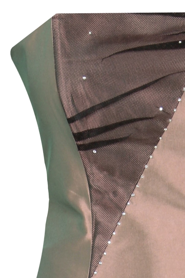 Sukienka FSU084 MIEDZIANO-RÓŻOWY