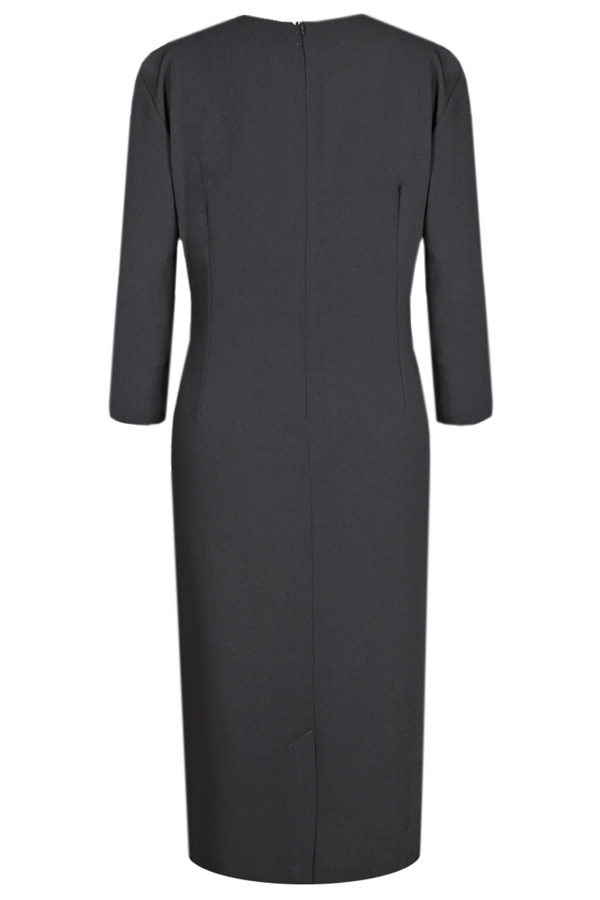 Sukienka FSU289 BLACK CORNFLOOWER BLUE