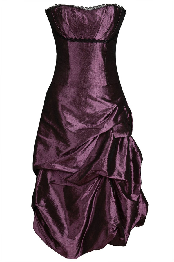 Sukienka FSU134 BAKŁAŻAN