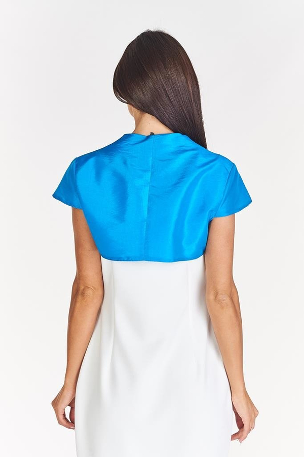 Bolerko FBL172 LAZUROWY tafta