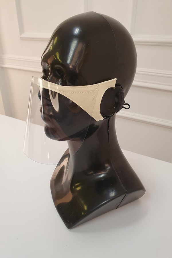 Półprzyłbica FokusMed mini przyłbica maska ochronna ECRU