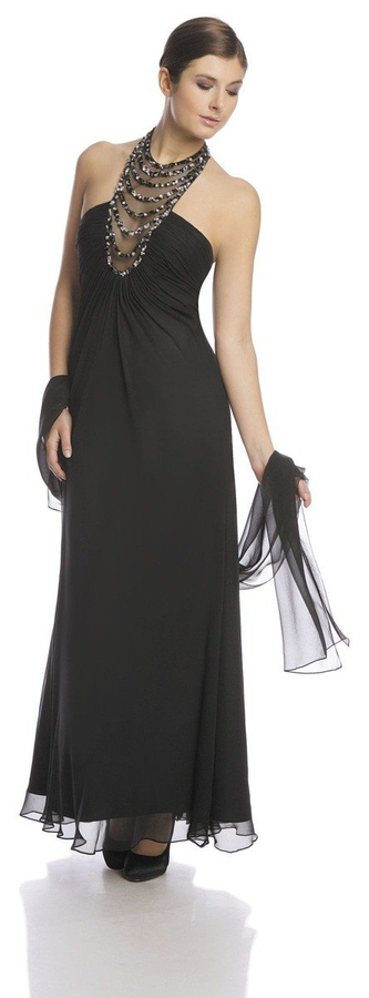 Suknia FSU728 CZARNY