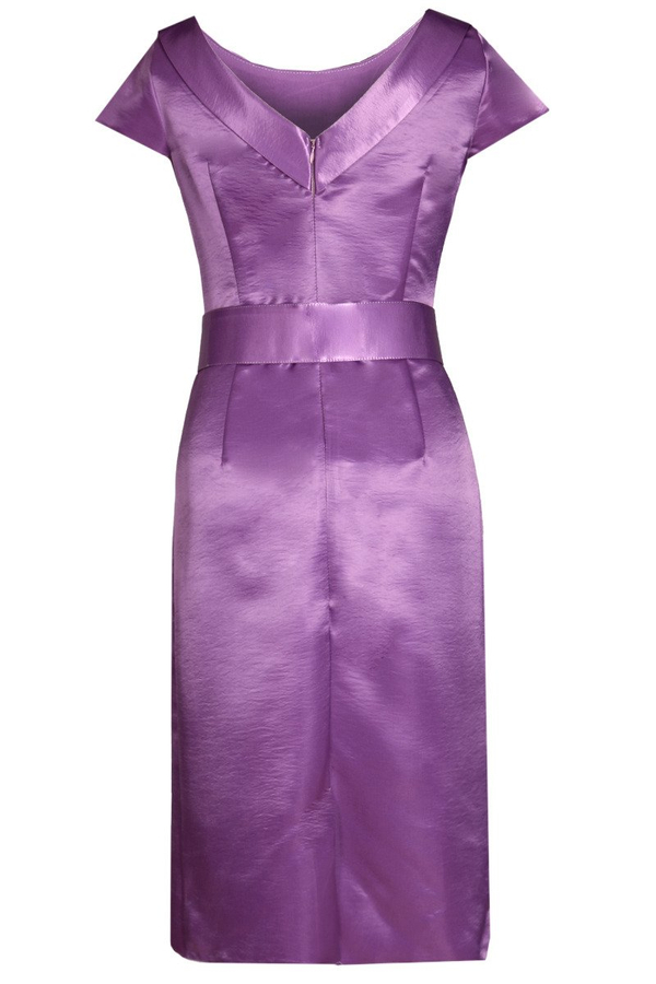 Sukienka FSU199 ŚLIWKOWY JASNY