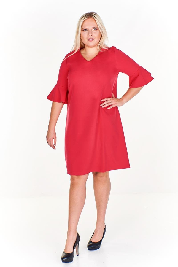 Sukienka FSU879 AMARANTOWY