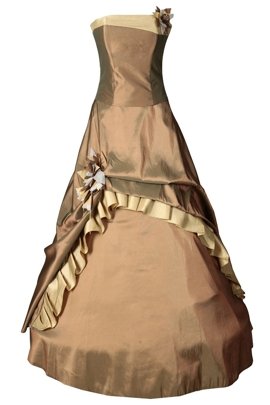 Sukienka FSU074 EKRI EKRI