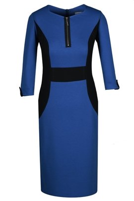 Sukienka FSU293 CHABROWY CZARNY