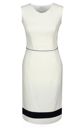 Sukienka FSU681 EKRI GRANATOWY