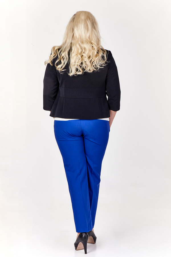 Żakiet FZA916 CZARNY małe kropki