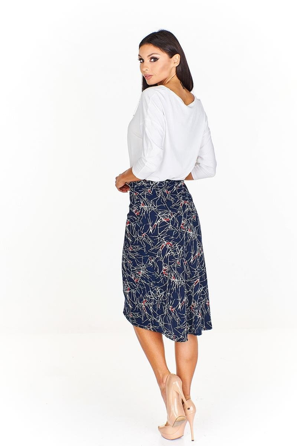 Spódnica FSP771 GRANATOWY wzór