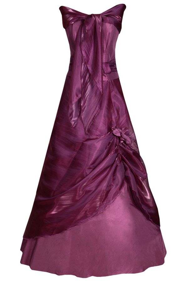 Sukienka FSU034 AMARANTOWY CIEMNY