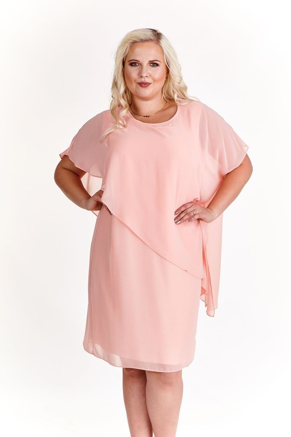 Sukienka FSU1121 ŁOSOSIOWY JASNY