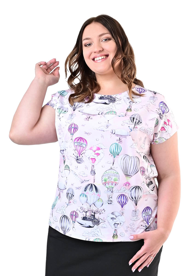 Bluzka FBZ873 RÓŻOWY BLADY balony