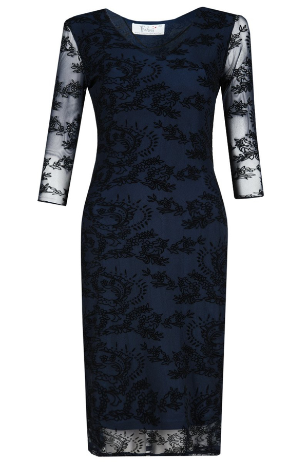 Sukienka FSU764 GRANATOWY