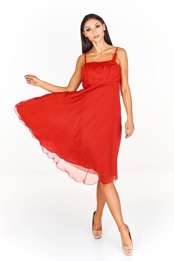 Sukienka FSU256 CZERWONY MOCNY