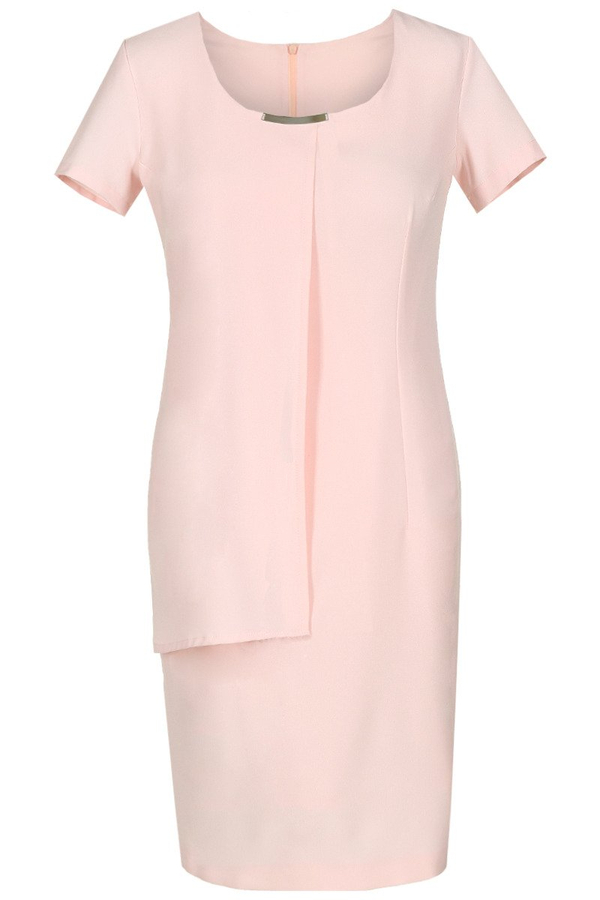 Sukienka FSU1111 ŁOSOSIOWY JASNY