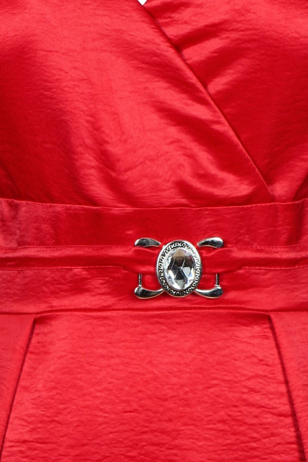 Sukienka FSU925 CZERWONY MOCNY